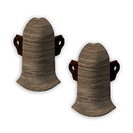 205 Угол наружный Лексида с крепежом 55мм Дуб капучино (2шт/блистер)