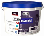 Эмаль универсальная  VGT акриловая , матовая,   черная RAL9005  , 1,0 кг