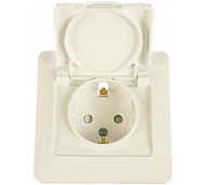 Розетка SсhE GLOSSA 1-мест, евро, скрытой проводки, с заземлением, белая