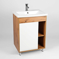 VBOS50CO-T1ST Тумба-умывальник Viant Бостон 50, с раковиной COMO 50, 500*840*400 мм