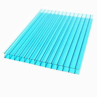 Поликарбонат Sotalux/Poligi 2100*6000*4мм бирюза, 0,47 кг/м2 (УФ-защита)