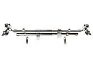 Карниз Телескопический MAGELLAN двухрядный наконечник Лист нержавеющая сталь 160-300см