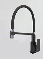 A44124AT Смеситель для кухни Accoona, гибгий излив, графит