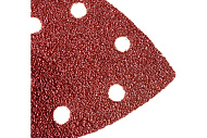 Треугольник шлифовальный универсальный Зубр на велкро основе, 6 отверстий, Р120, 5 шт