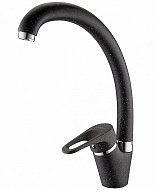 L5913F Смеситель для кухни Ledeme, чёрный матовый, высокий излив