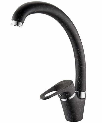 L5913F Смеситель для кухни Ledeme, чёрный матовый, высокий излив