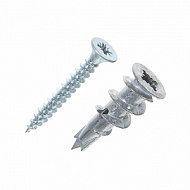 Дюбель Driva 15х29мм с шурупом металл 10шт/пакет