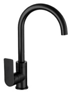 AV3521 Смеситель для кухни AVRORA Moon с высоким поворотным изливом, матовый черный