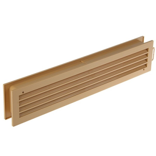 28127 (233-074) Решетка дверная бежевая Эковент 44*09см (4409ДП)