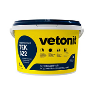 Гидроизоляция Vetonit тек 822 серая эластичная полимерная, 4кг