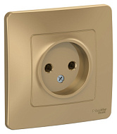 1210352 Розетка СП BLANCA 16А 250В без шторок без заземл. титан SchE BLNRS000014