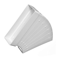 24967 (210-028 / А46-040) Эковент Колено плоское разноугольное 60*120мм (612КРП)