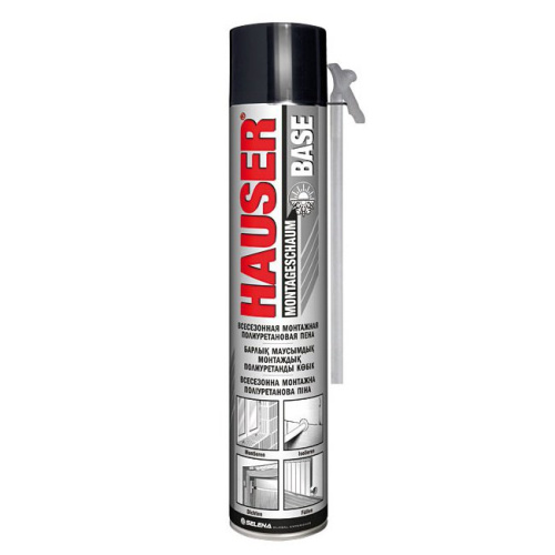 Пена монтажная HAUSER BASE, бытовая, 400 мл