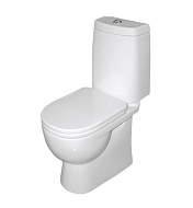 Унитаз-компакт Fest Comfort Белый S1 2-режимная OLI, сиденье дюропласт с микролифтом