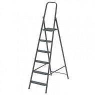 97946 Стремянка СИБРТЕХ 6 ступеней, компактная, стальная