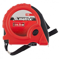 31001 Рулетка  MATRIX Rubber 7,5м х 25мм карманная