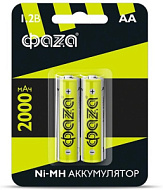 Аккумулятор AA Ni-MH 1.2В 2000мА.ч BL-2 (уп.2шт) ФАZА 5002975