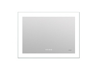 KN-LU-LED060*80-p-Os Зеркало Cersanit LED 060 pro 80*60, с подсветкой, антизапотевание, часы,