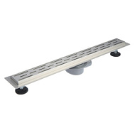 Водоотводящий желоб AFLORN с горизонтальным выпуском 700х70 нержавеющая сталь SUS 304