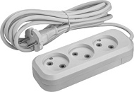 Удлинитель 3х3м без заземл. 10А IP20 90508 OPE-S-03-300-X-2х1 ОНЛАЙТ