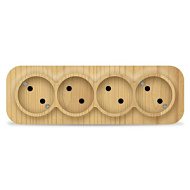 532332 Розетка 4-м ОП 10А IP20 без заземл. сосна IONICH 1456