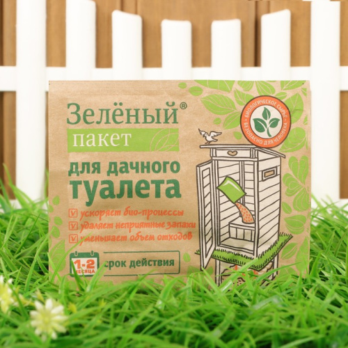Антисептик Зеленый пакет д/дачного туалета 30гр