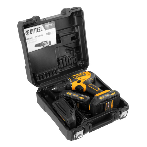 Дрель-шуруповерт аккумуляторная Denzel CDL-18-02BM