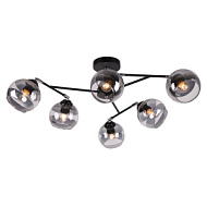 Потолочная люстра IMEX черный 6*60W*E27 18кв.м