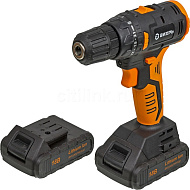 Дрель-шуруповерт аккумуляторная Вихрь ДА-18Л-2К/Б (2,0 А/ч) (бесщеточный двигатель) 72/14/22