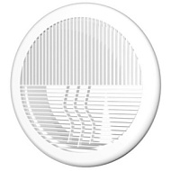 28304 (233-069) Решетка прямоточная круглая с фланцем Эковент d100мм (10РПКФ)