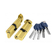 Цилиндровый механизм с вертушкой PUNTO Z402/80 mm (30+10+40) PB латунь 5 кл.