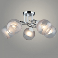 Люстра K2173/5 WT+CR белый/хром 5x40W E27 d560 h250, QH23