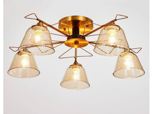 Люстра MWLIGHT бронза-черный 5*40W*E27 10кв.м