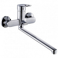 Смеситель для ванны Decoroom, хром, с аксессуарами, короткий излив, латунь DR21035