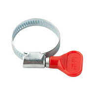 Хомут обжимной цинк 30х45мм с бабочкой 1 шт/ярлык