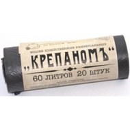 Мешки для мусора  "КРЕПАНОМЪ"  60л, 9мкм, 20шт, рулон