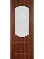 Дверное полотно остекленное Мечта 2000*600,700,800 мм беленый дуб, итальянский орех