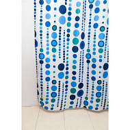 Штора для ванной Delphinium WS-817, SS-122 blue голубой, 1,8*1,8 м