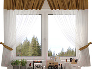 Комплект портьер Софт-Вуаль 135*160 с подхватами золото по 2 шт. ГП