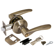 Ручка защелка PUNTO 6020 AB-E (кл./фик.) бронза