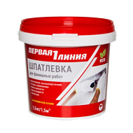 Шпатлёвка "Первая линия" финишная, латексная, 3,0 кг