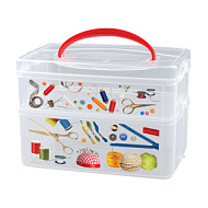 Короб с ручкой MULTIBOX 1 , 2 секции,245 Х160 Х 165 мм, 2л+3 л