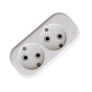 221061 Колодка удлинителя Universal  2-м АВС-пл.без заземления