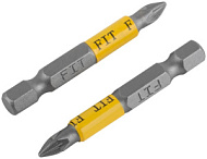 57514 Биты кованые, сталь S2, односторонние  50 мм PZ1, Профи 2 шт., блистер