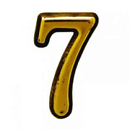 Номер дверной Trodos №7 самоклеящийся