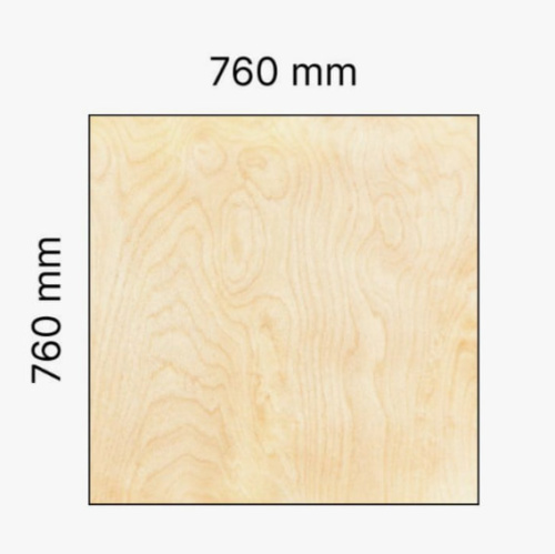 Фанера 760*760*6 мм 4/4