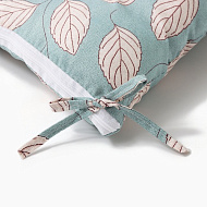 10713152 Сидушка на стул Этель "Листья"цв.зеленый, 40х40 см, 100% п/э