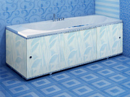 Экран под ванну Метакам Премиум А, голубой, 1680 мм