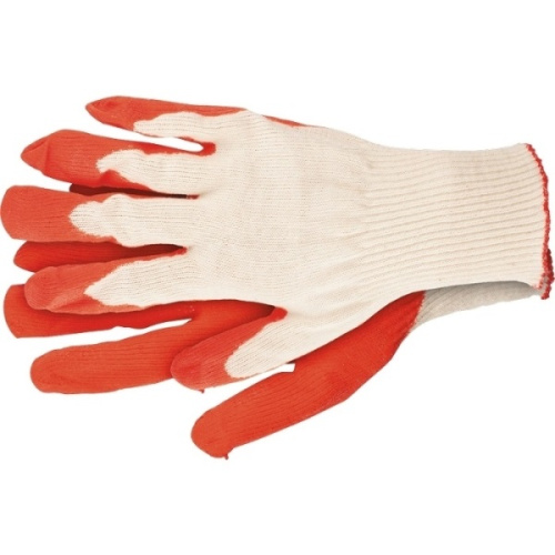 67724 Перчатки трикотажные с натуральным латексным обливом, 13 класс