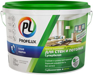 Краска ВД Profilux PL-04А для стен и потолков супербелая 14кг